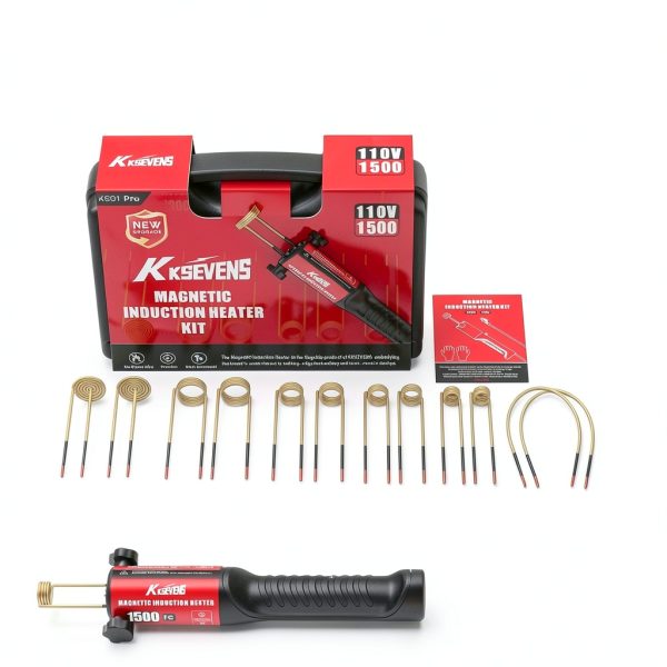 Induction Heater 1500W KKSEVENS Magnetic Tool with 12 Coils Red-2