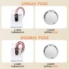 Feekoon Built in Thermostat for Cadet Heater 22 Amp Single Pole Metal-6