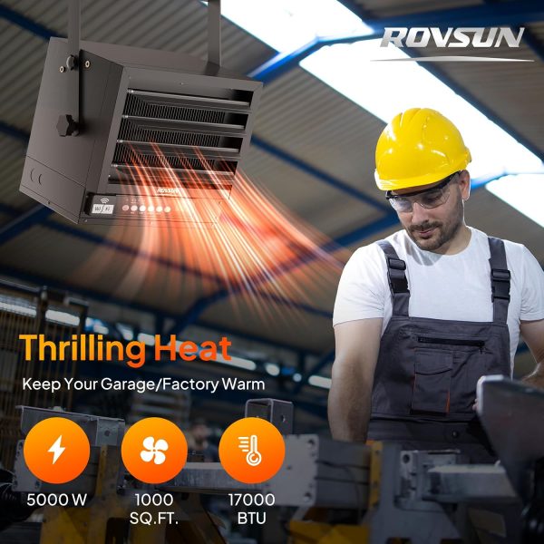 ROVSUN 5000W Electric Garage Heater with Remote App Control-1