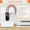 Feekoon Built in Thermostat for Cadet Heater 22 Amp Single Pole Metal-3