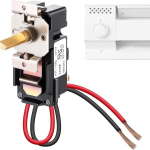 Feekoon Built in Thermostat for Cadet Heater 22 Amp Single Pole Metal-0