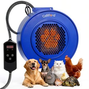 Dog House Heater 500W Colliford Pedestal with 40-115°F Thermostat-0
