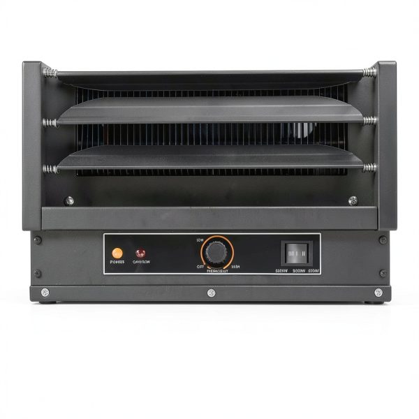 Comfort Zone Hard-Wired Ceiling Mount Garage Electric Space Heater, Fan-Forced, 5,000 watt, 240 volt, Overheat Protection, Thermal Cut-Out Switch, Ideal for Workshop & Garage, ETL Compliant, CZ220BK-2