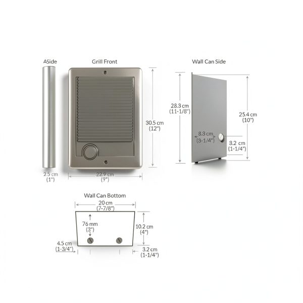 Cadet Com-Pak Electric Wall Heater Complete Unit With Thermostat (Model: CSC202TW, Part: 67507), 6825/5120 BTU, 240/208 Volt, 2000/1500 Watt, White-4