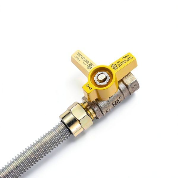 Gas Hose Connector Saillong 48 Inch Hook Up Kit with On/Off Valve-2