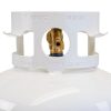 Flame King YSN401 Steel Propane Tank Cylinder With Overflow Protection Device Valve, 40 Lb, White-8