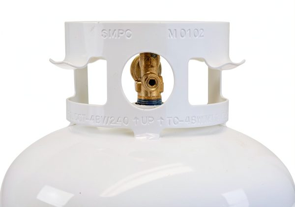 Flame King YSN401 Steel Propane Tank Cylinder With Overflow Protection Device Valve, 40 Lb, White-8