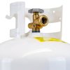 Flame King YSN401 Steel Propane Tank Cylinder With Overflow Protection Device Valve, 40 Lb, White-6