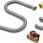 Stanbroil One Stop Gas Appliance Hook Up Kit - Brass Gas Ball Valve and Flexible Gas Connector with Fittings for Garage Heaters, Gas Stoves, Wall Mounted Heaters, Gas Fireplace and Gas Dryer-0