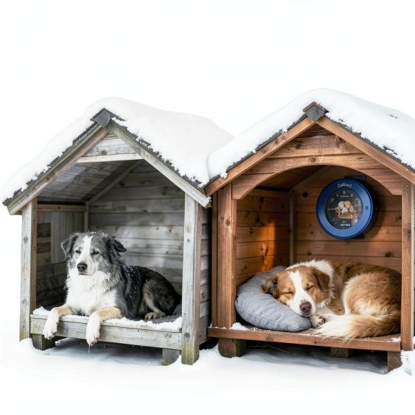 Dog House Heater 500W Colliford Pedestal with 40-115°F Thermostat-1